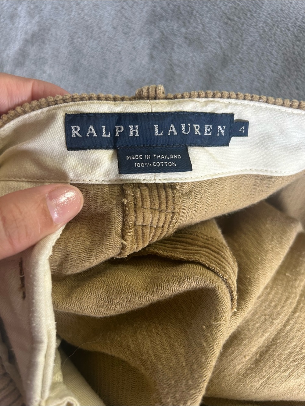Ralph Lauren Corduroy Pencil Skirt in Camel Brown - Picture 2 of 10